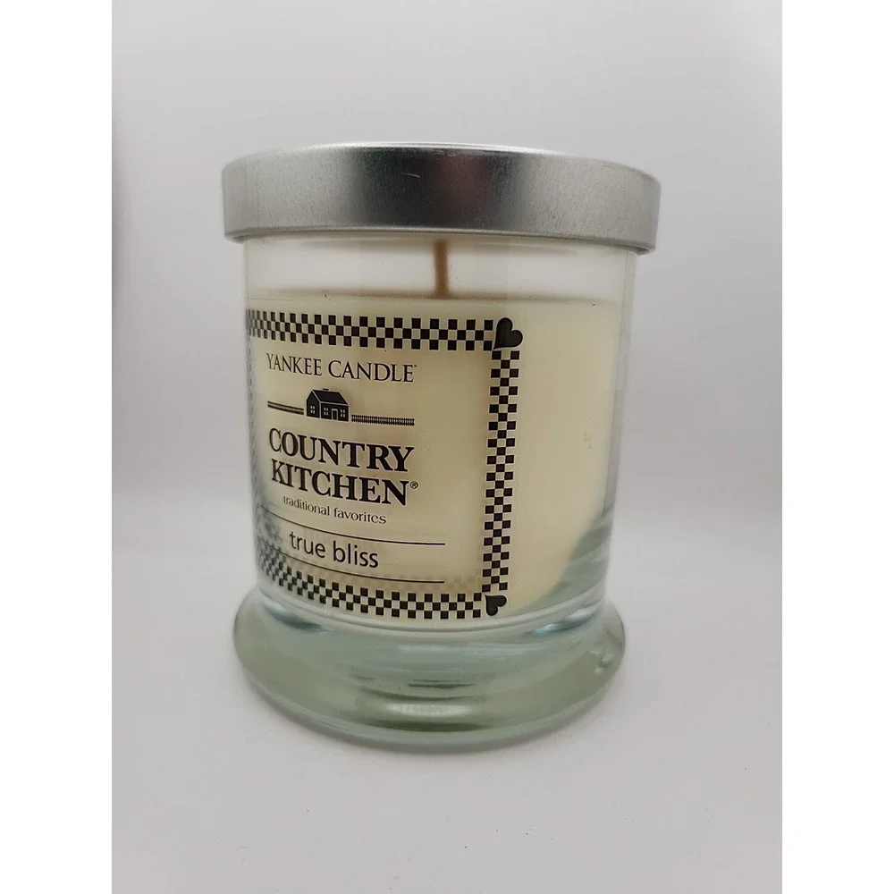 Yankee Candle Country Kitchen Tumbler‎ True Bliss Jar Candle 8 oz